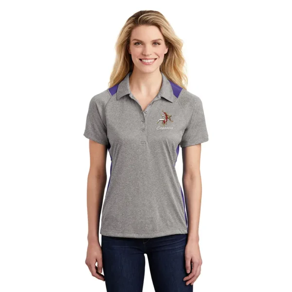 Capoeira - Ladies Heather Colorblock Contender™ Polo - Image 3